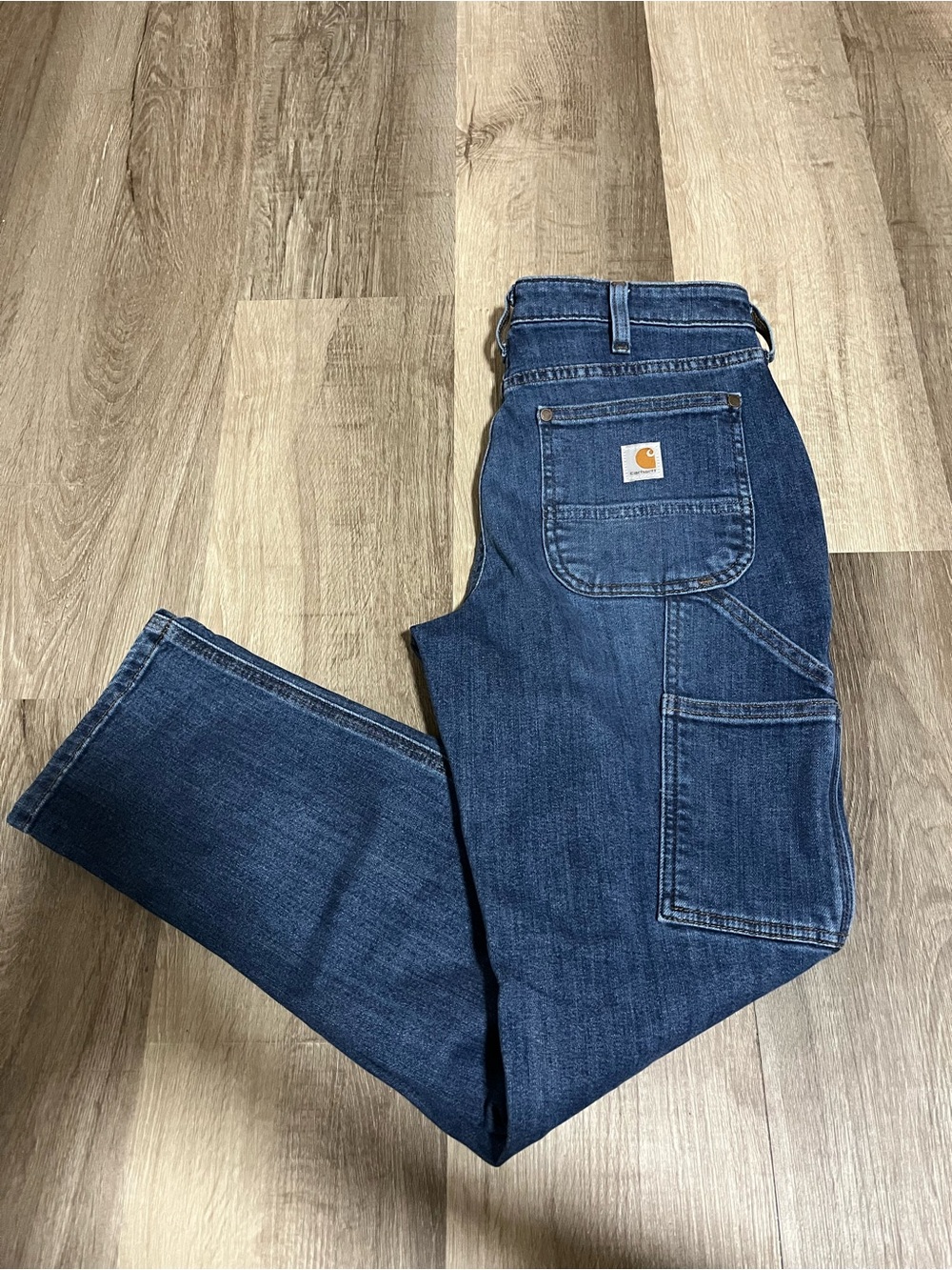 NWT Carhartt Women's 4 Short Rugged Flex Double Front Jeans Relaxed Fit